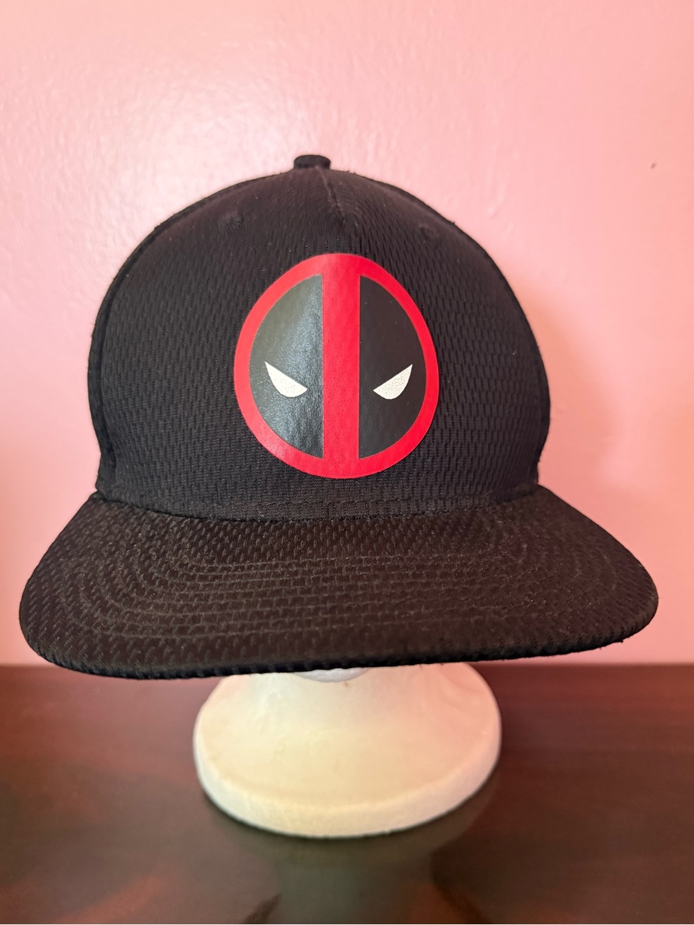 Marvel Deadpool Black Snapback Hat One Size OSFM